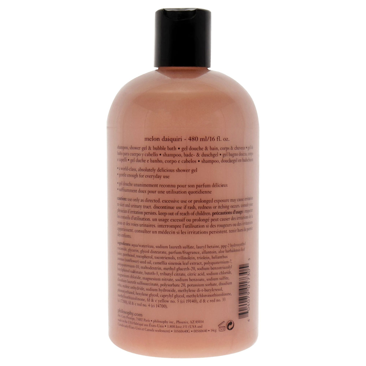 Champú, gel de baño y ducha Melon Daiquiri de Philosophy para Unisex - Gel de ducha de 16 oz