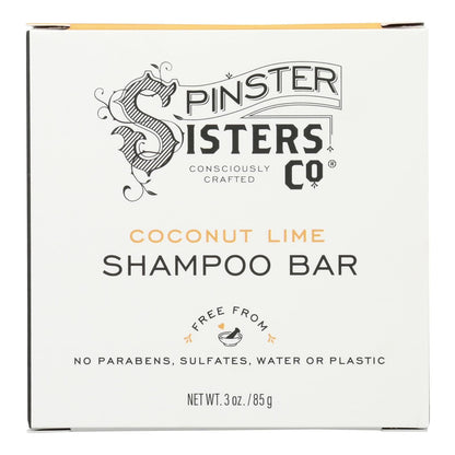 Spinster Sisters Company - Champú en Barra Coco Lima - 1 Unidad - 3 Onzas