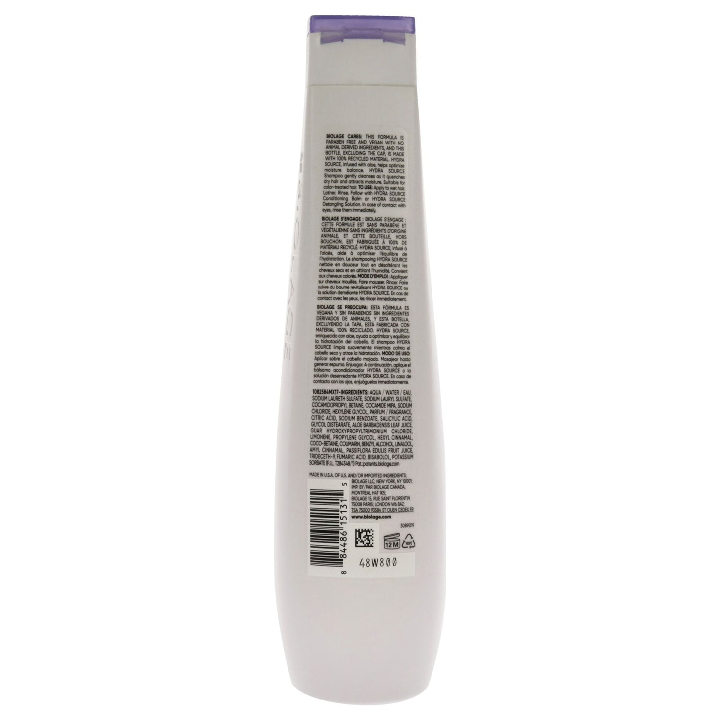 Champú HydraSource de Biolage by Matrix unisex - Champú de 13.5 oz