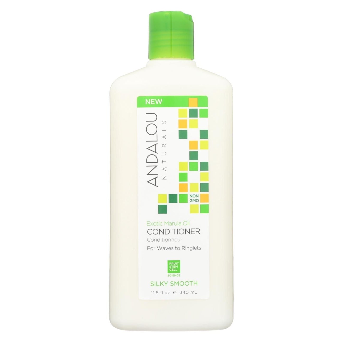 Acondicionador Andalou Naturals Silky Smooth - Aceite exótico de Marula - 11.5 Fl Oz