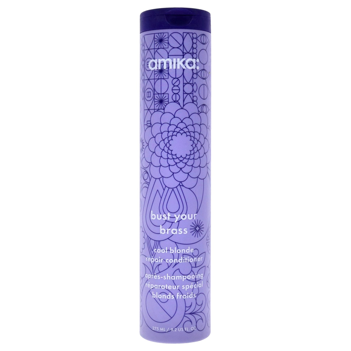 Acondicionador Cool Blonde Bust Your Brass de Amika para Unisex - Acondicionador de 9.2 oz