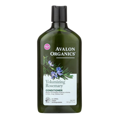 Acondicionador Voluminizador con Proteína de Trigo y Aceite de Babasú, Romero, de Avalon Organics - 11 Fl Oz