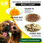 Masticables para perros, alivio de la alergia antipicazón, piel seca y con picazón, tratamiento de puntos calientes con probióticos, aceite omega 3, suplemento inmunológico, medicina para alergias estacionales para perros y cachorros, 140 unidades