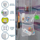 Juego de 2 organizadores de juguetes de baño de gran tamaño de 36 x 50 cm y 40 x 50 cm, bolsas de malla para juguetes de bañera de bebé, 4 ventosas fuertes, soporte para carrito de ducha de baño multiusos para niños pequeños