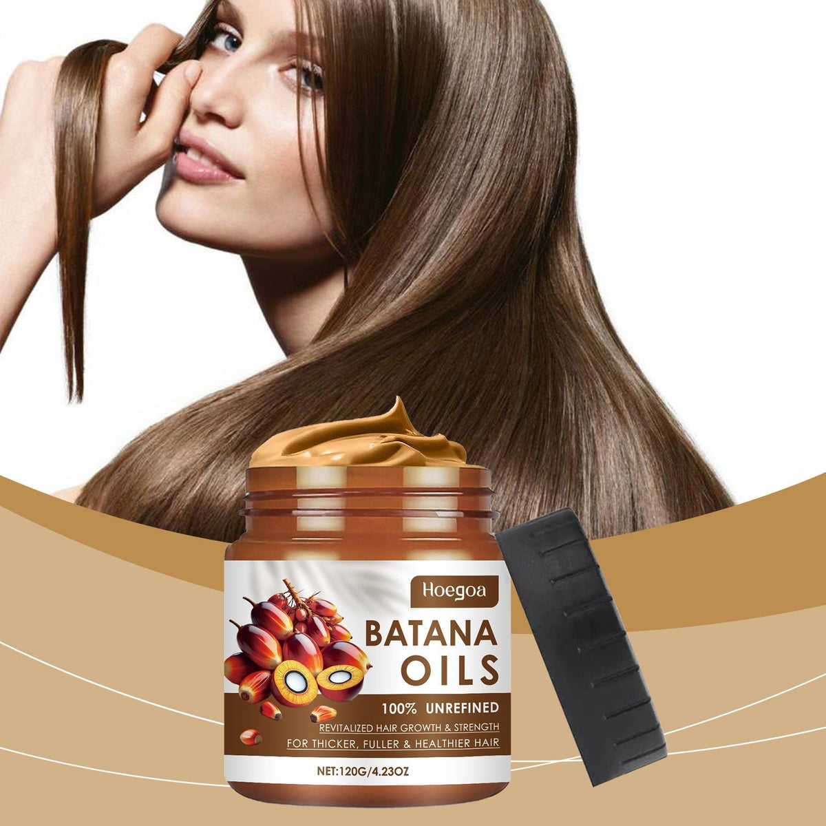 Hoegoa Batana Oil Crema para el cuidado del cabello Cuidado capilar Mejora la calidad del cabello Nutre el cuero cabelludo Mascarilla capilar de aceite de Batana