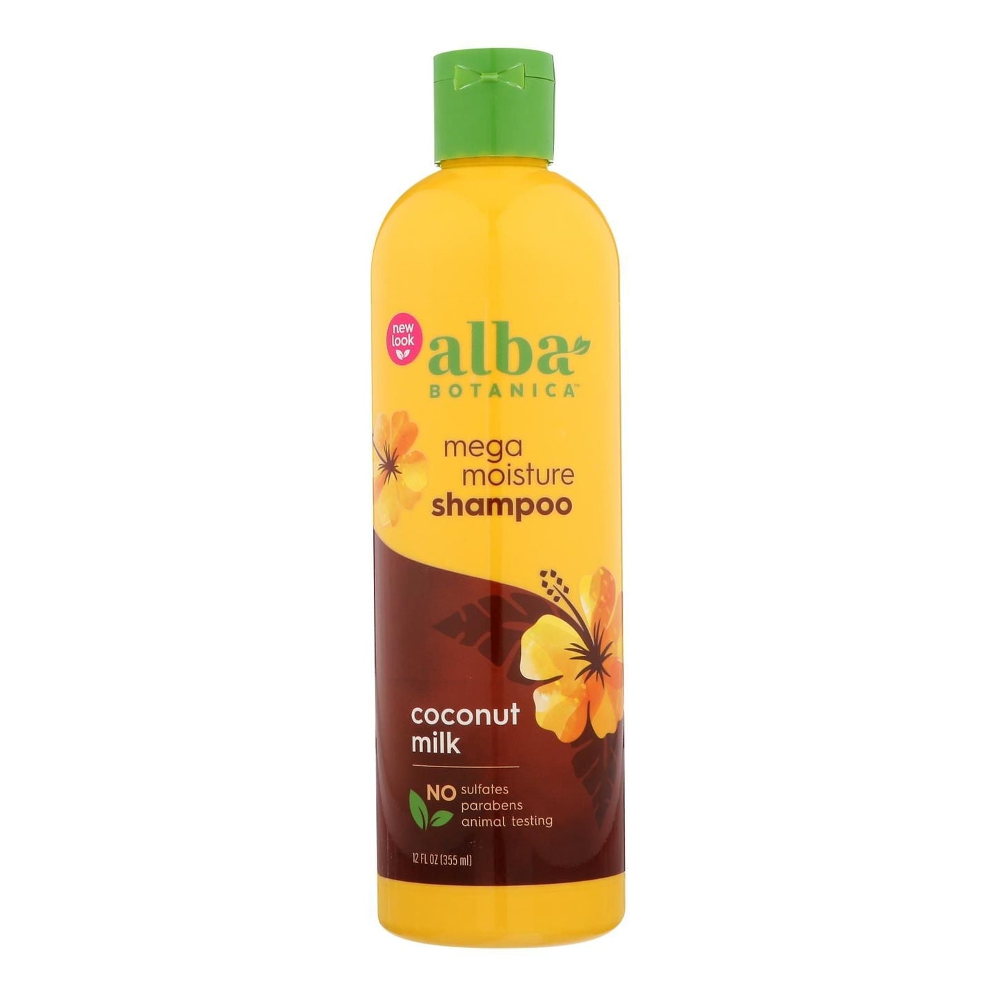 Alba Botanica - Champú Hawaiano Natural Drink It Up Leche de Coco - 12 Fl Oz