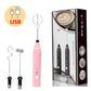 Milk Frothers Electric Wireless Handheld Blender With USB Electrical Mini Coffee Maker Whisk Mixer For Coffee Cappuccino Cream