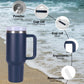 40oz V2 large capacity tumbler,  With Handle And Straw Lid, Insulated Reusable Stainless Steel Water Bottles Travel Mug Coffee Cup car cup water cup For Men Women Outdoor Camping Driving, gift