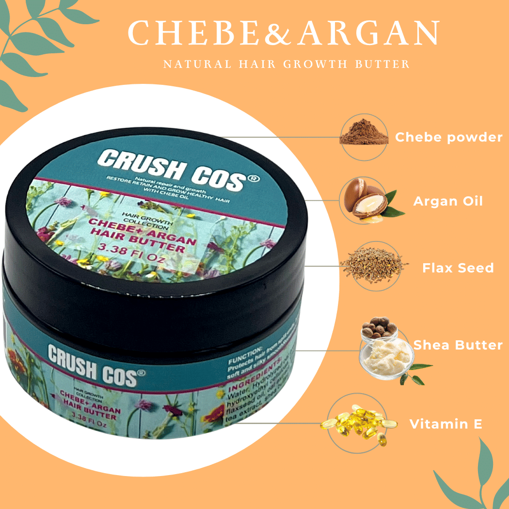 Mantequilla capilar de Chebe y Argán para el crecimiento del cabello_Tamaño viaje, 100g