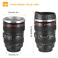 Camera Lens Coffee Mug Cup 13.6oz F ood-G rade Stainless Steel Travel Photography Insulated Mug for All Ages