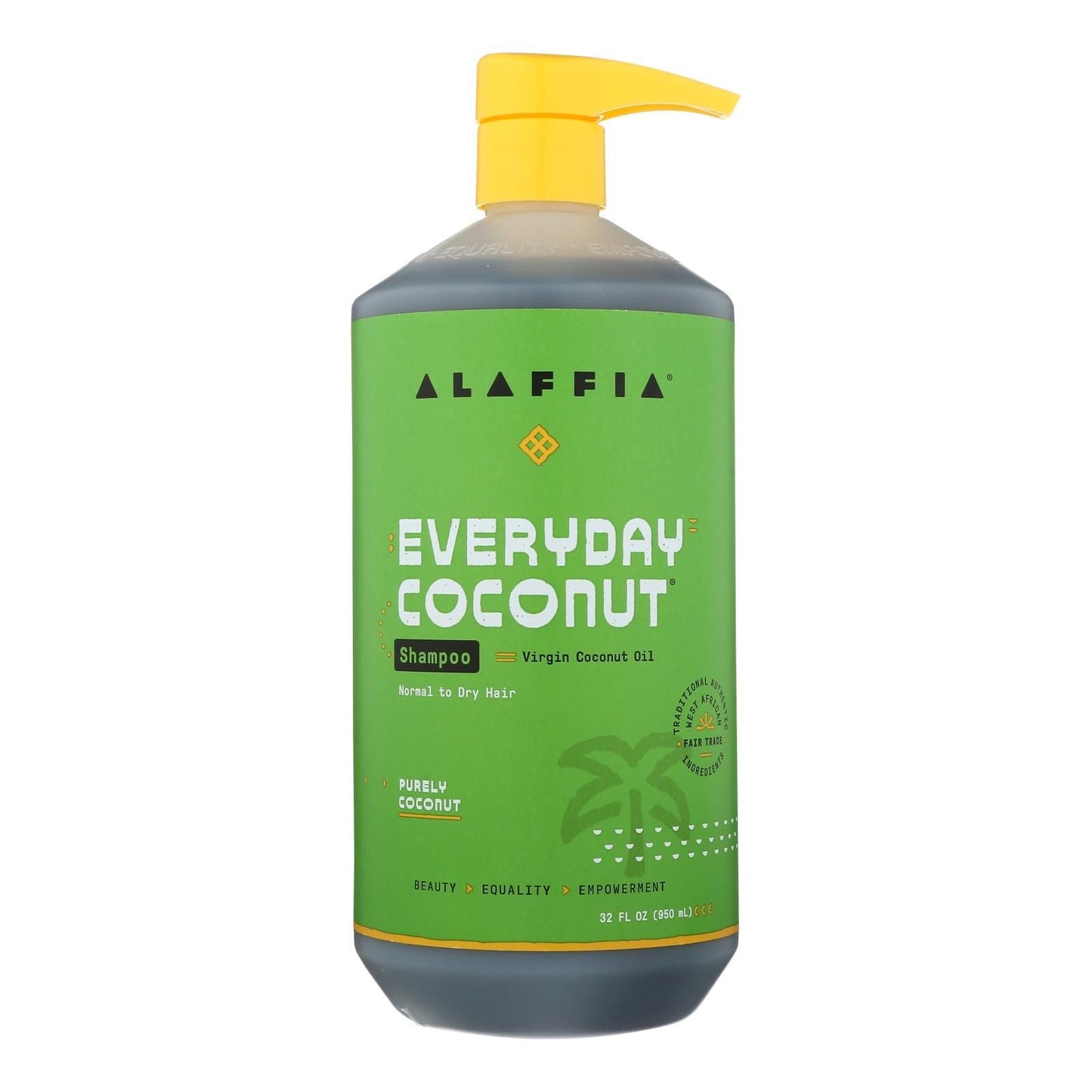 Alaffia - Champú diario - Coco y jengibre - 32 fl oz.
