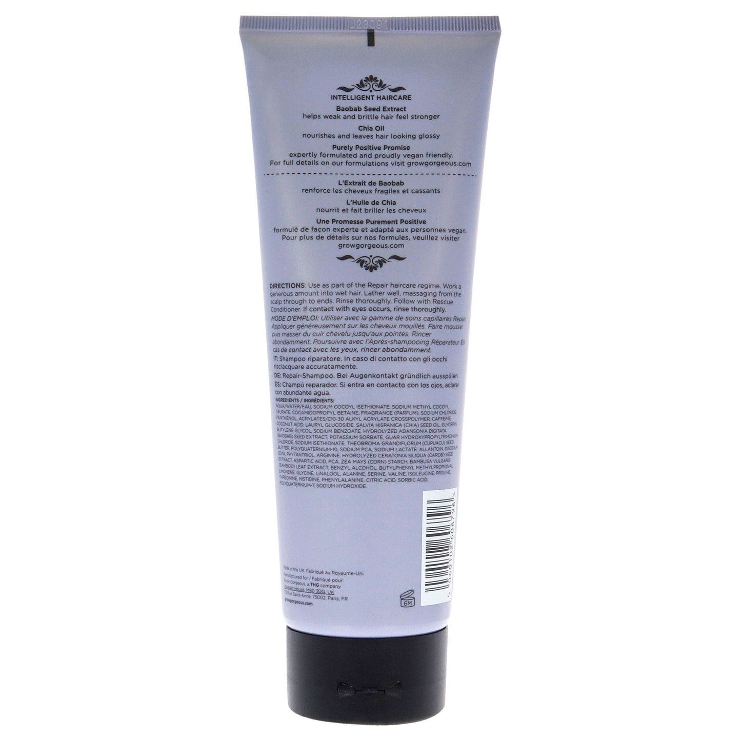 Champú Repair Rescue de Grow Gorgeous para Unisex - Champú de 8.4 oz