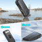 Portable Charger, Solar Power Bank 33500mAh Fast Charging, Solar Battery Pack with Waterproof 6W Bright Flashlight for iPhone S amsung Tablet