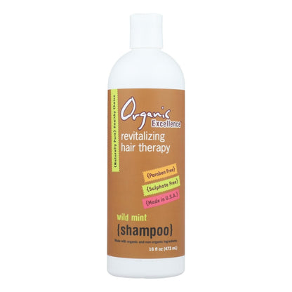 Champú Orgánico Excellence Menta Salvaje - 16 Oz
