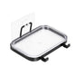 Soap Dish Soap Bar Holder Square Soap Rack Wall Mounted S Bar Shower Bathroom Self with 2 Hooks