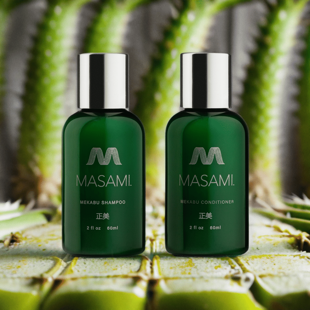 MASAMI Mekabu Hidratante Champú y Acondicionador de Viaje