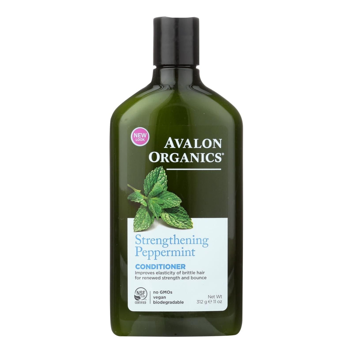 Acondicionador revitalizante con aceite de babasú y menta de Avalon Organics - 325 ml