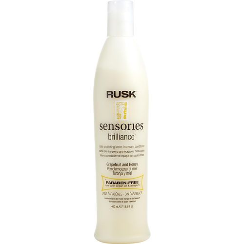 RUSK by Rusk SENSORIES BRILLIANCE ACONDICIONADOR SIN ENJUAGUE DE TORONJA Y MIEL 13.5 OZ