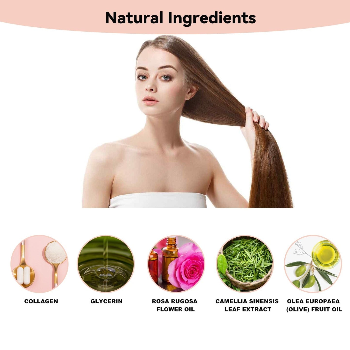 Alisador de Pelo Rose Smoothing de Hoegoa: Alisa el cabello sin apelmazar, repara el cabello seco y las puntas abiertas, e hidrata ligeramente.