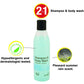 Skin and Hair Cleanser 8 oz. Case of 48 Shampoo & Body Wash with Lanolin, Aloe Vera and collagen. Skin care solution for showers or baths. Natural conditioners & Pleasant Summer Rain Scent.