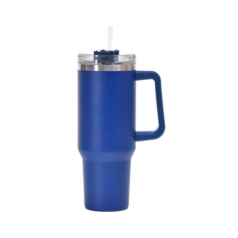 1200ml Stainless Steel Mug Coffee Cup Thermal Travel Car Auto Mugs T hermos 40 Oz Tumbler with Handle Straw Cup Drinkware New In