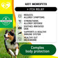 Masticables para perros, alivio de la alergia antipicazón, piel seca y con picazón, tratamiento de puntos calientes con probióticos, aceite omega 3, suplemento inmunológico, medicina para alergias estacionales para perros y cachorros, 140 unidades