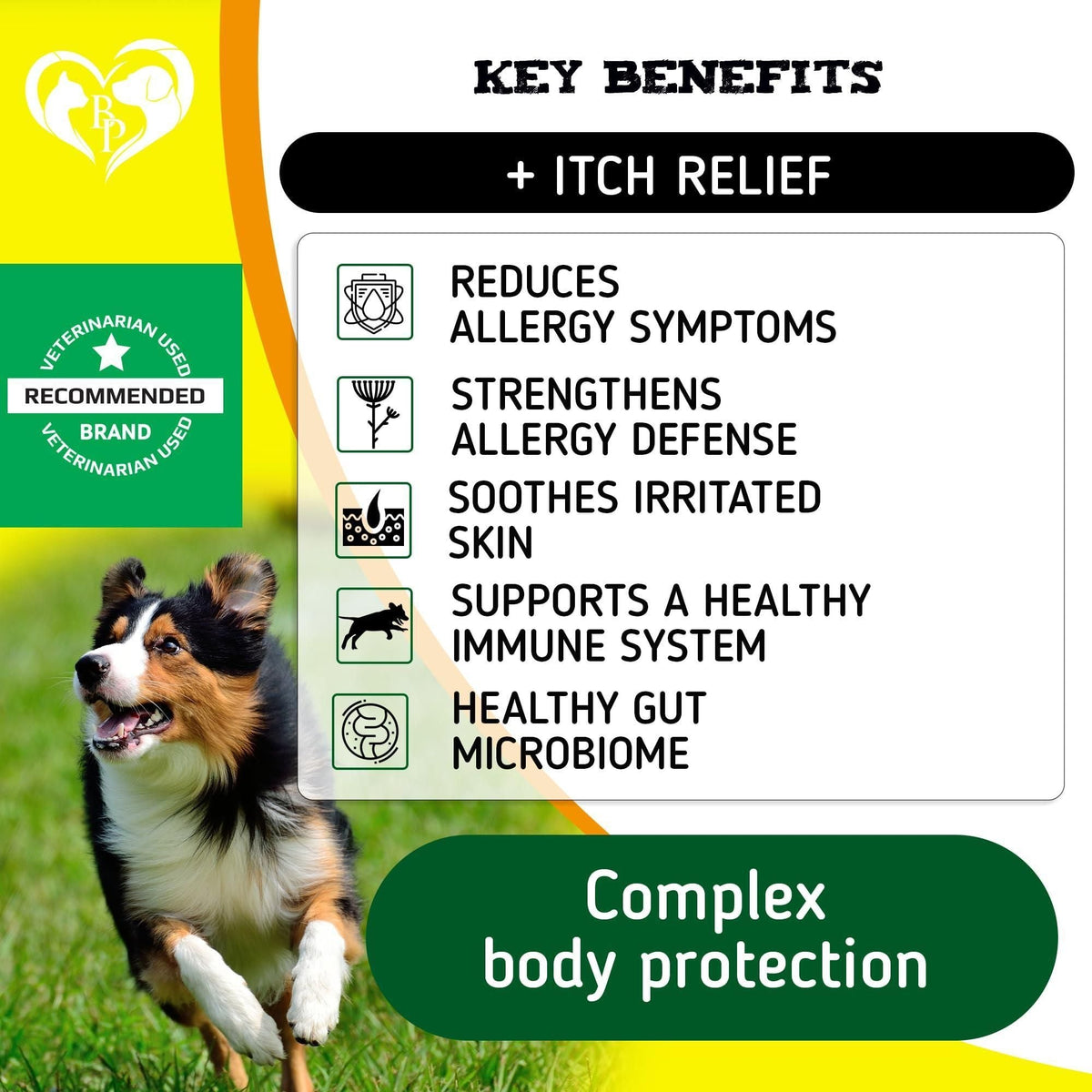 Masticables para perros, alivio de la alergia antipicazón, piel seca y con picazón, tratamiento de puntos calientes con probióticos, aceite omega 3, suplemento inmunológico, medicina para alergias estacionales para perros y cachorros, 140 unidades