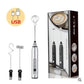 Milk Frother Electric Egg Beater USB Charging Mixer For Coffee Drink Portable Electric Milk Frothers Handheld Blender Cappuccino Cream Egg Beater Food Blender USB Mini Coffee Maker Whisk Mixer