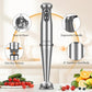 KOIOS Immersion Blender, 1000W Anti-scratch 3-in-1 Hand Blender, Upgraded 12 Speed Stainless Steel Blade Stick Blender with Turbo Mode, Whisk and Milk Frother, B PA-F ree
