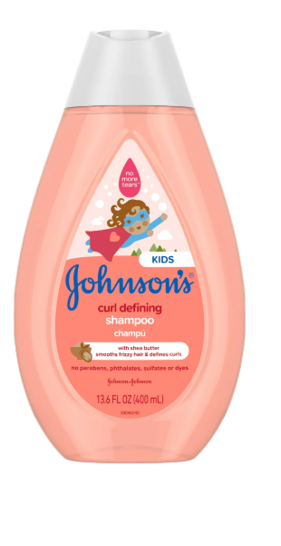 Johnson's Kids Champú Definidor de Rizos con Manteca de Karité, Productos para el Cabello Rizado Sin Lágrimas, 400 ml