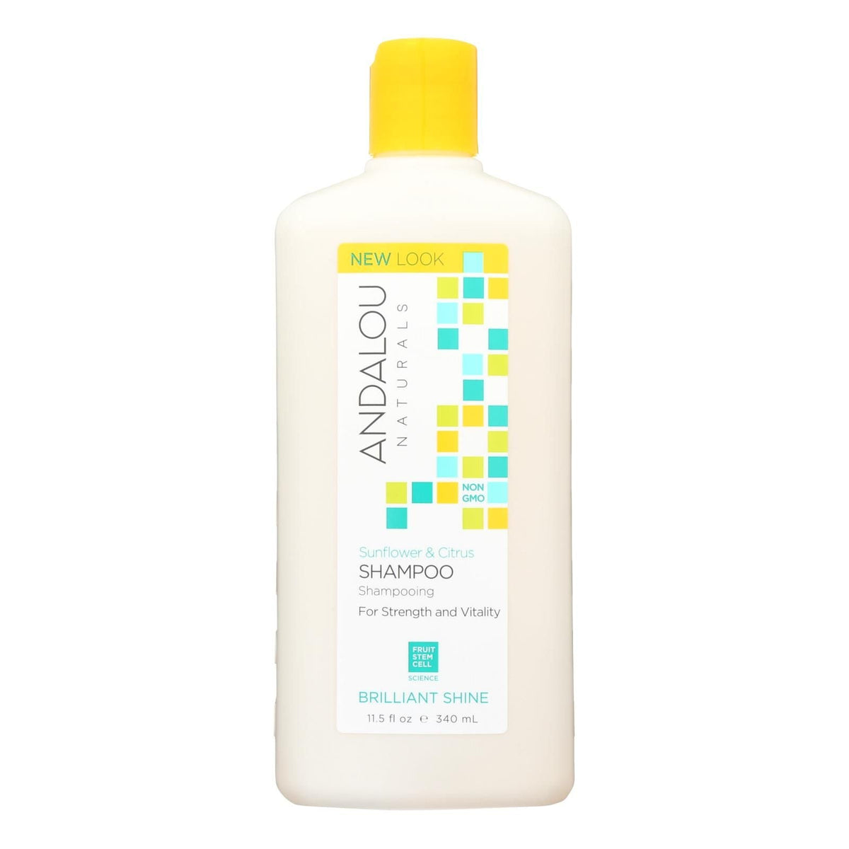 Champú Andalou Naturals Brillo Brillante Girasol y Cítricos - 11.5 Fl Oz