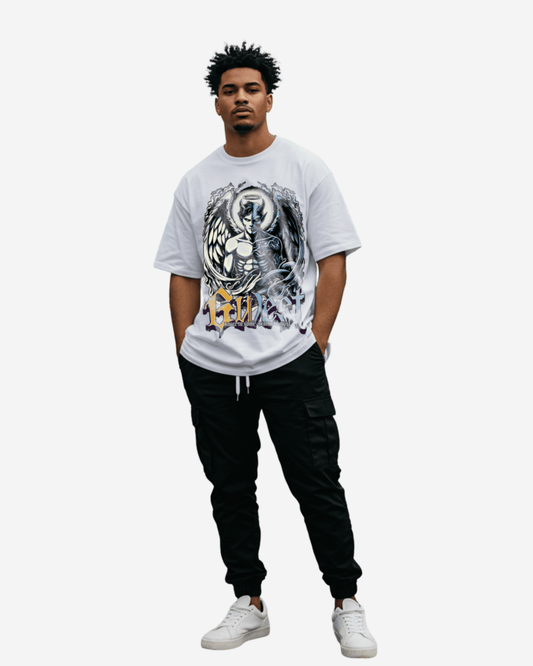 Camiseta extragrande G West Duality para hombre