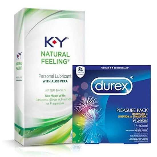 Durex Pleasure Pack y lubricante KY