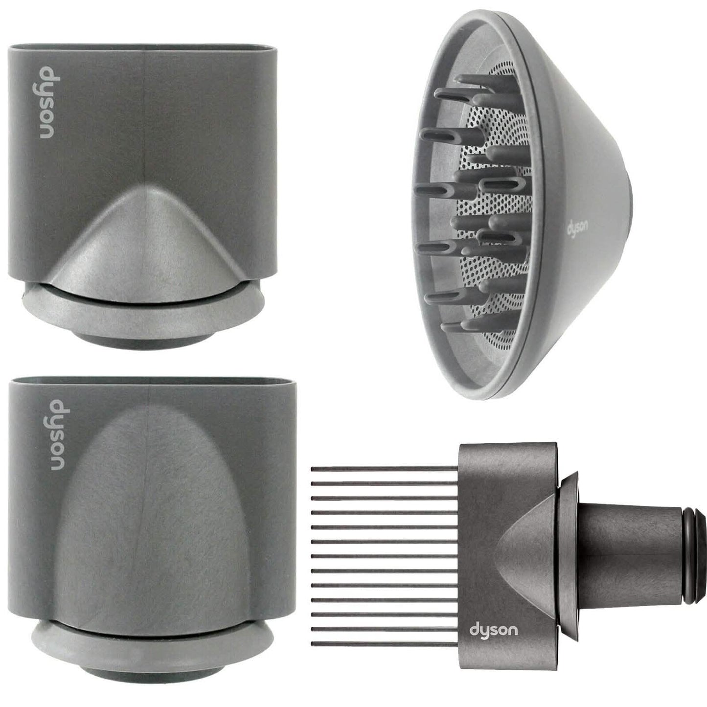 Secador de pelo Dyson: concentrador de peinado, boquilla suavizante y difusor (reacondicionado)