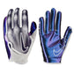 Guantes de fútbol americano para receptor Nike Vapor Jet Magnigrip+ Palm - Blanco/Iridiscente (1 par de hombre) (Grande)