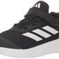 adidas Duramo SL Elastic Lace Sneaker Core Black/White/Carbon 11.5 US Unisex Little Kid
