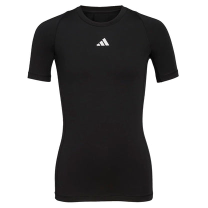 adidas Boys Moisture Wicking Techfit Compression Shirt Short Sleeve