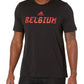 adidas Mens World Cup 2022 Tee Black (Belgium) Large