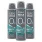 Dove Men+Care Desodorante en aerosol sin aluminio Eucalipto y abedul Desodorante para hombre de origen natural a base de plantas con humectante, 113 g, 3 unidades