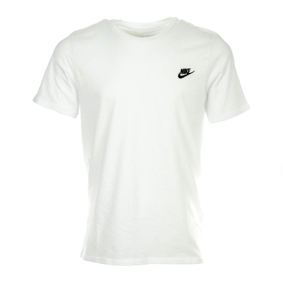 NIKE Sportswear Camiseta Club Futura Bordado Hombre Blanco/Negro Mediana