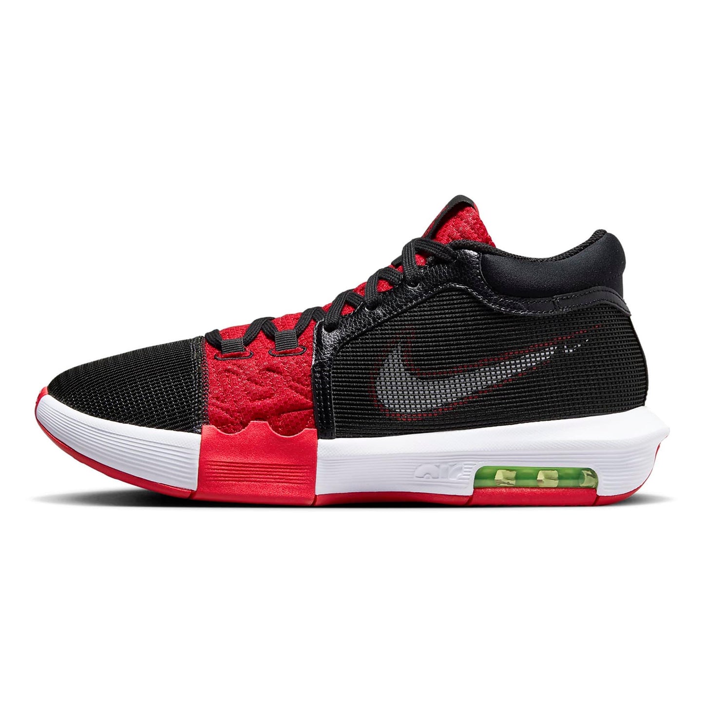 Zapatillas de hombre Nike Lebron Witness VIII Faze Talla 10.5 Color: Negro/Rojo-Negro