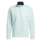 adidas Mens DWR Quarter Zip Pullover Semi Flash Aqua Small
