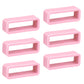 6 PCS Silicone Watch Band Loops 18mm Watch Strap Holder Watch Strap Loops Fastener Rings Light Pink Watch Band Keepers Replacement Watch Band Strap Loops for Smart Sport Watch Band Holder