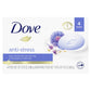 Dove Beauty Bar Gentle Cleanser Moisturizes To Calm Skin Anti-Stress Cream Bar Gentle Bar Soap Cleanser Made With 1/4 Moisturizing Cream 3.75 oz 4 Count