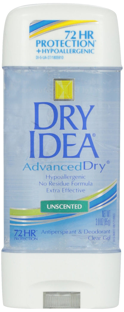 Dial Dry Idea Antitranspirante y Desodorante Sin Fragancia Hipoalergénico 3 oz Transparente