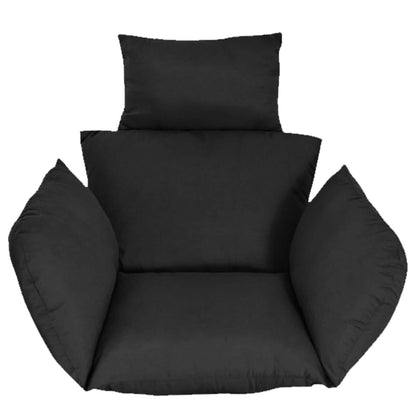 Cojín de asiento para silla colgante de cesta con reposacabezas