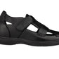 CALTO - K2661 - 3.2 Inches Taller (Black) - Casual Fisherman Sandal