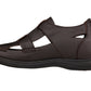 CALTO - K2662 - 3.2 Inches Taller (Dark Brown) - Casual Fisherman Sandal