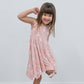 Vestido cruzado de Emma de conejito rosa floral