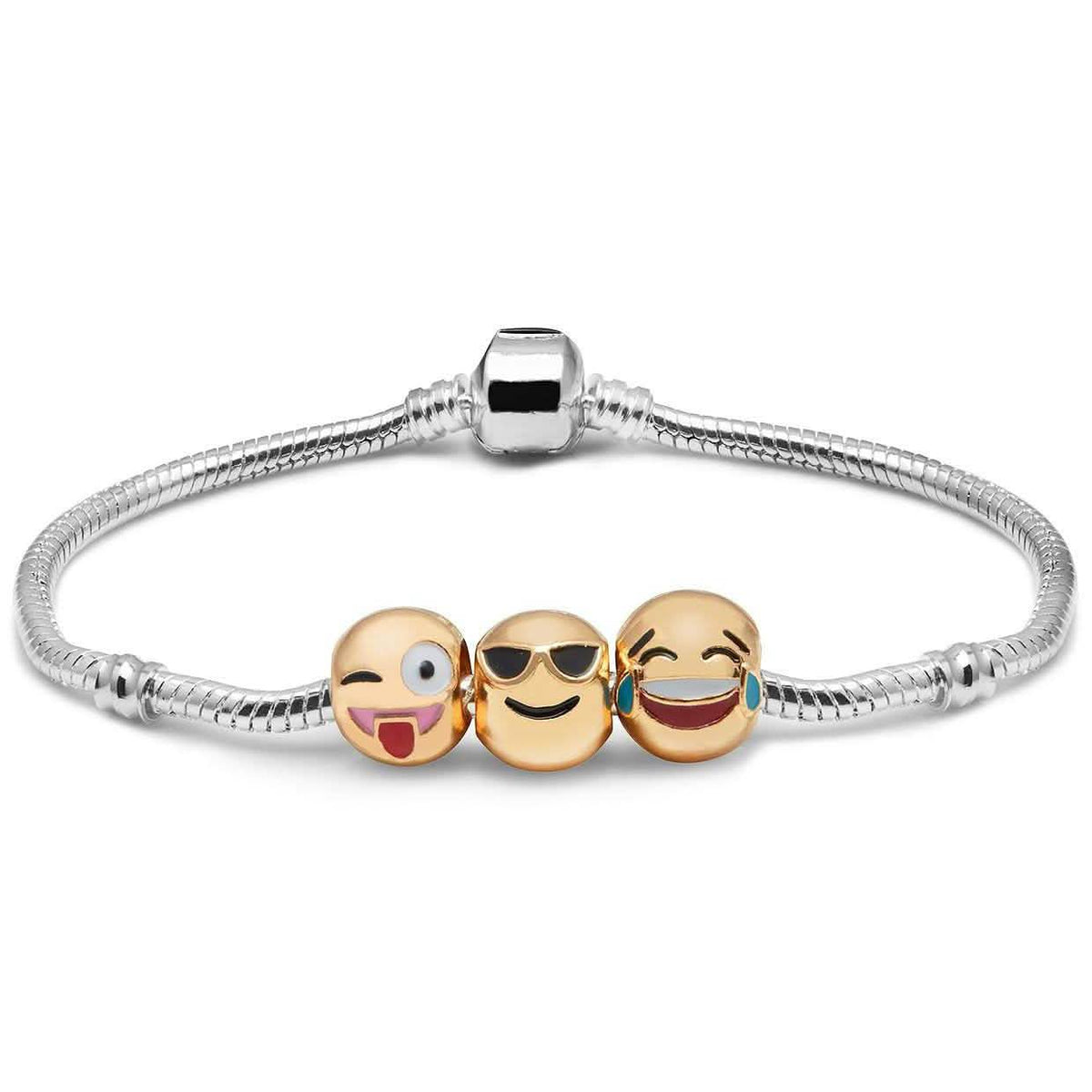 Pulseras con dijes de emoji
